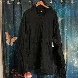 NWT mens 1/4 zip paper thin wind breaker XXXL Tall
